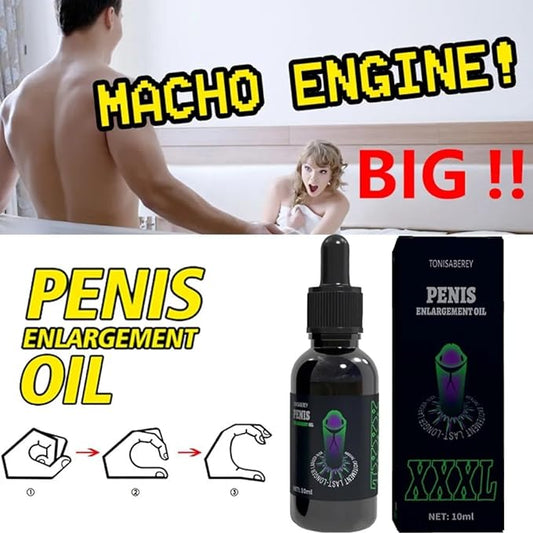 Enlargement Oil for Men, Natural Body and Penis Massage Oil with Vitamins A&E to Promote Blood Flow, Growth and Thickening(Buy 1 Get 2 Free)